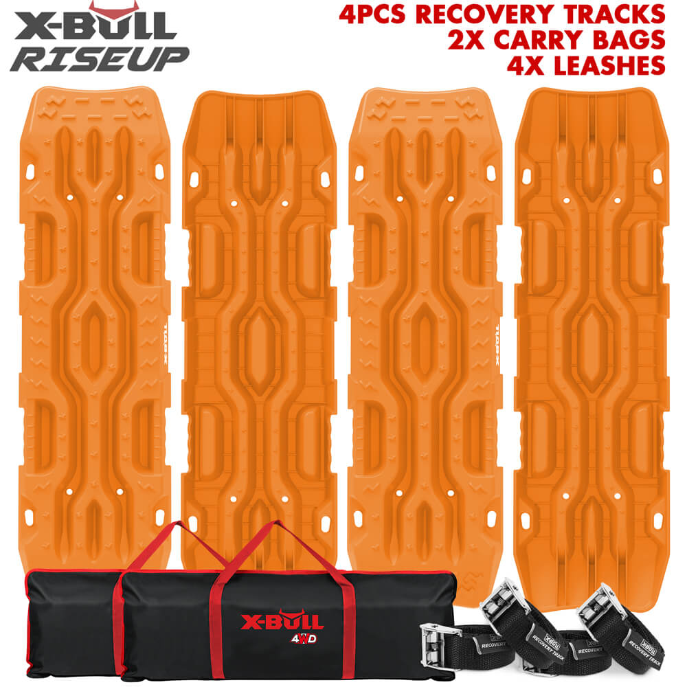 X Bull 4X4 Recovery Tracks Boards 4Pcs Sand Mud Snow Car Truck 4Wd Riseup