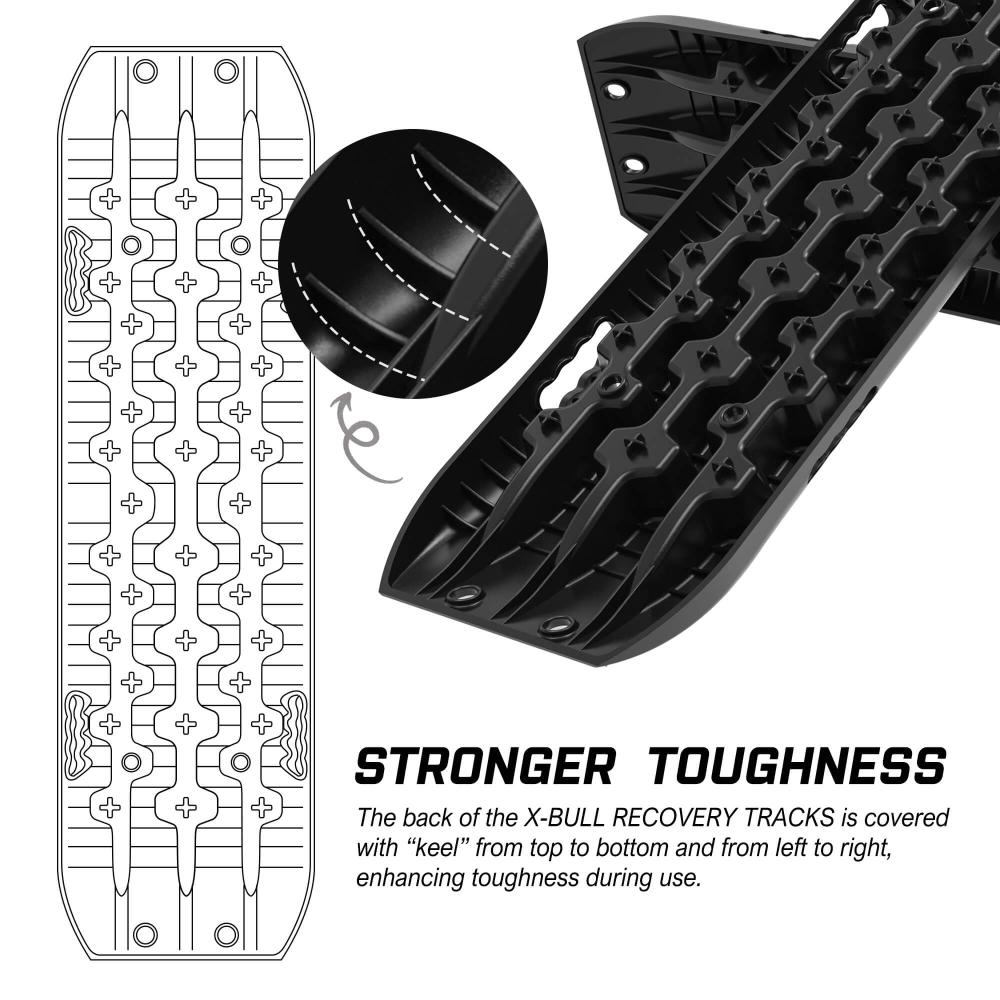 X Bull Recovery Tracks Boards 10T 2Pcs Snow Mud Essential Car Vehicle 4Wd Carry Bag