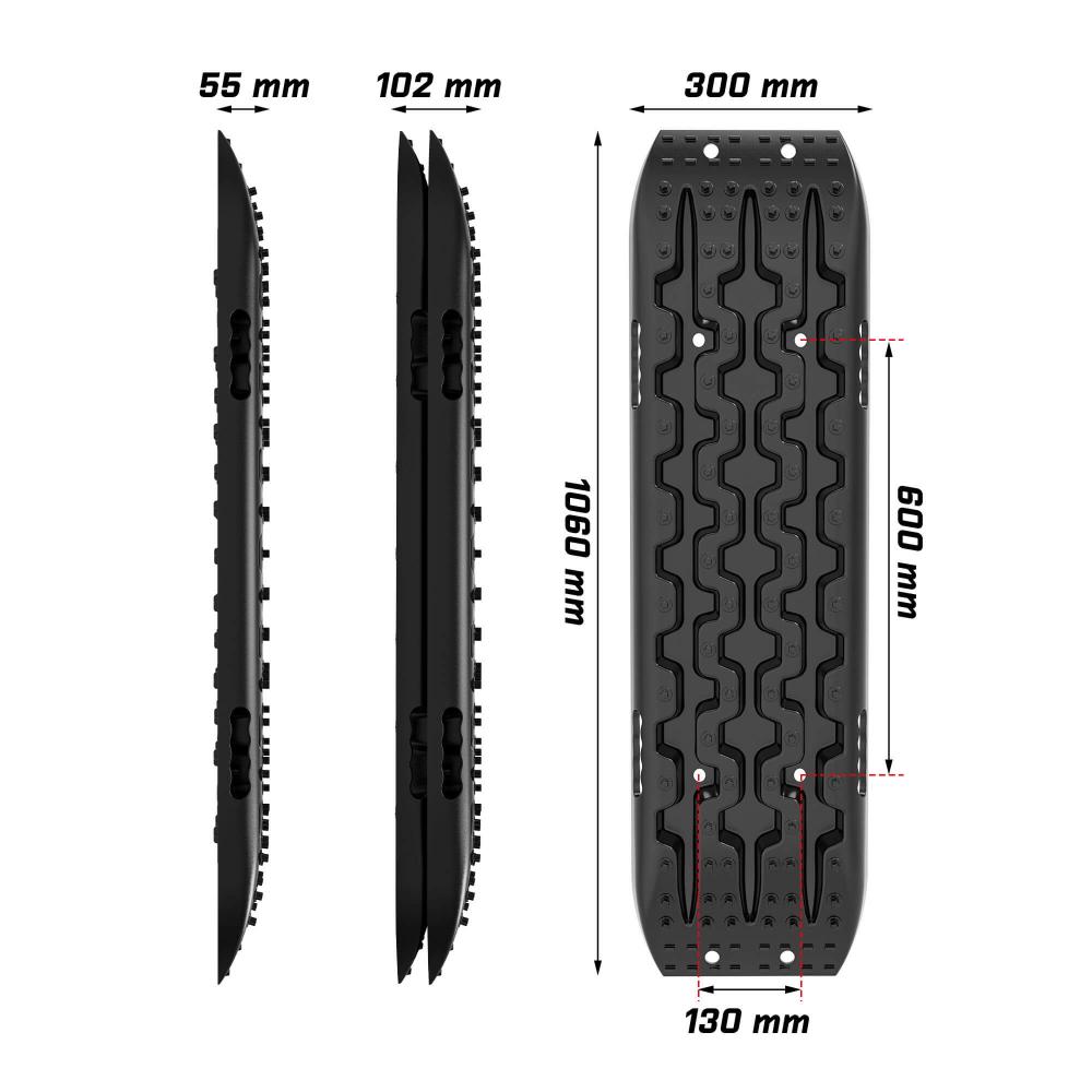 X Bull Recovery Tracks Boards 10T 2Pcs Snow Mud Essential Car Vehicle 4Wd Carry Bag