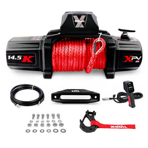 X Bull Electric Winch 12V 14500Lbs Synthetic Rope Wireless Remote 4Wd 4X4 Car Trailer