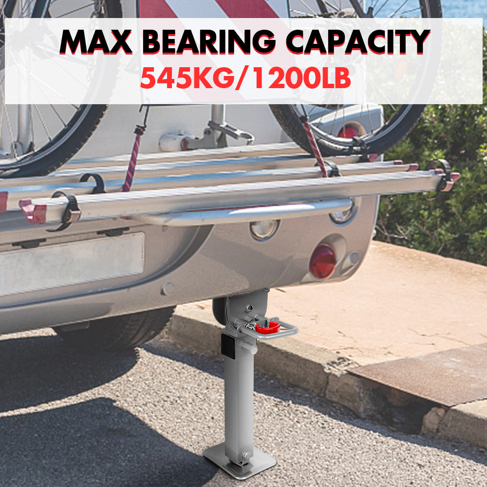 X Bull Drop Down Corner Legs 440Mm 560Mm Caravan Stabilizer 1200Lbs 2Pcs Silver