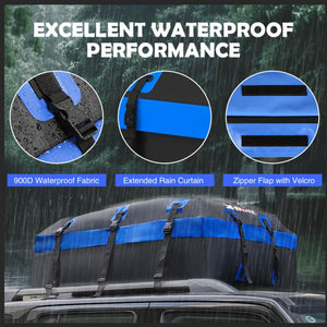 X Bull Waterproof Car Roof Cargo Bag 595L Top Rack Carrier Luggage Storage Cube