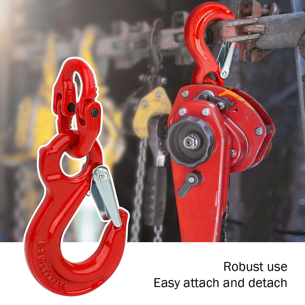 2X 6Mm Hammerlock+ Eye Sling Hook Safety Chain Caravan Trailer Connecting Extend