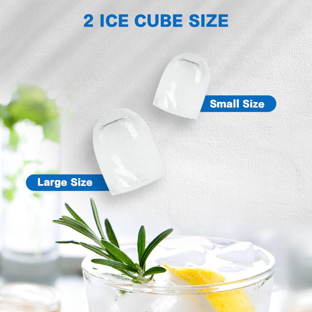 X Bull Portable Ice Maker Machine Commercial Cube 2.2L Home Bar Benchtop Sliver