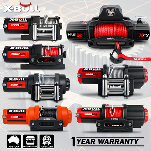 X Bull Electric Winch 12V 12000Lbs Synthetic Rope Wireless Remote 4Wd 4X4 Car Trailer