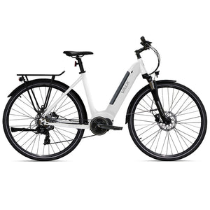 Valk Metro St 5 + Electric Bike Mid Drive Step Through Medium White