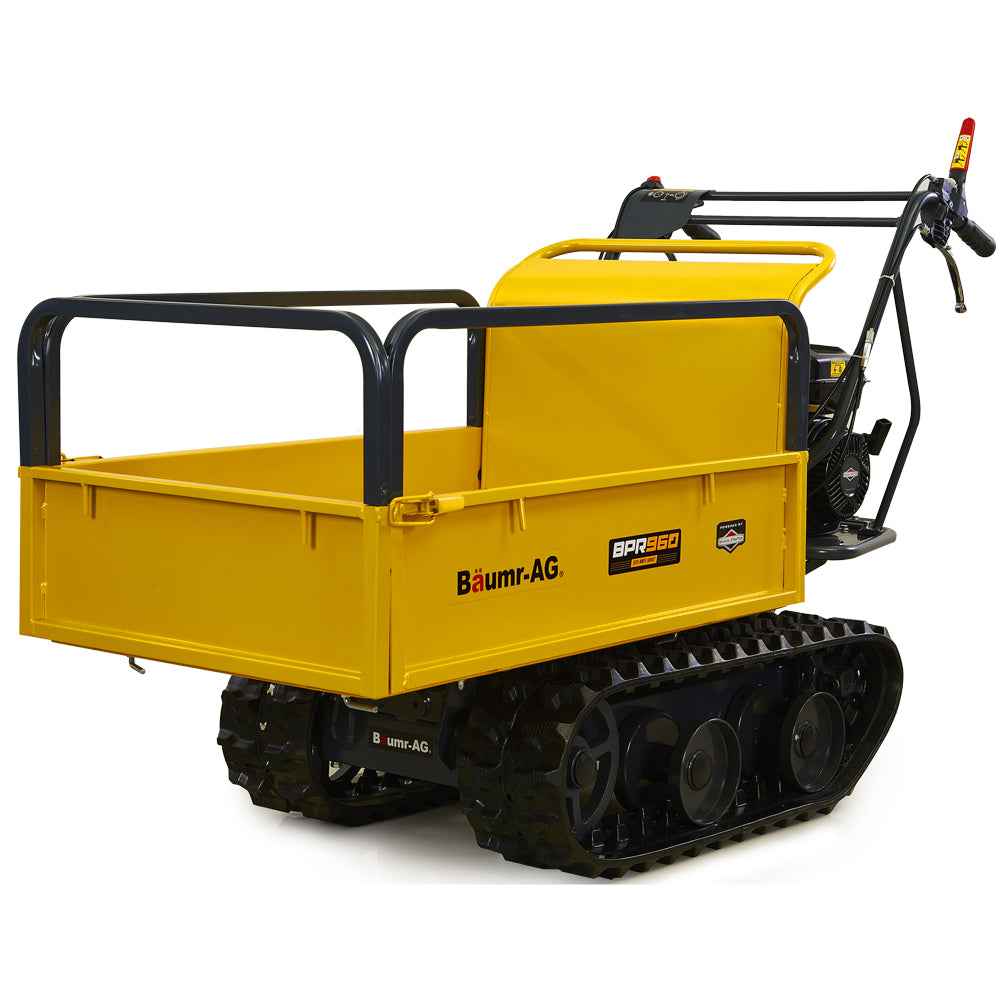 Baumr Ag Motorised Tracked Wheelbarrow Dumper Briggs & Stratton Cr950 Petrol Engine 300Kg Capacity