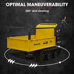 Baumr Ag Motorised Tracked Wheelbarrow Dumper Briggs & Stratton Cr950 Petrol Engine 300Kg Capacity