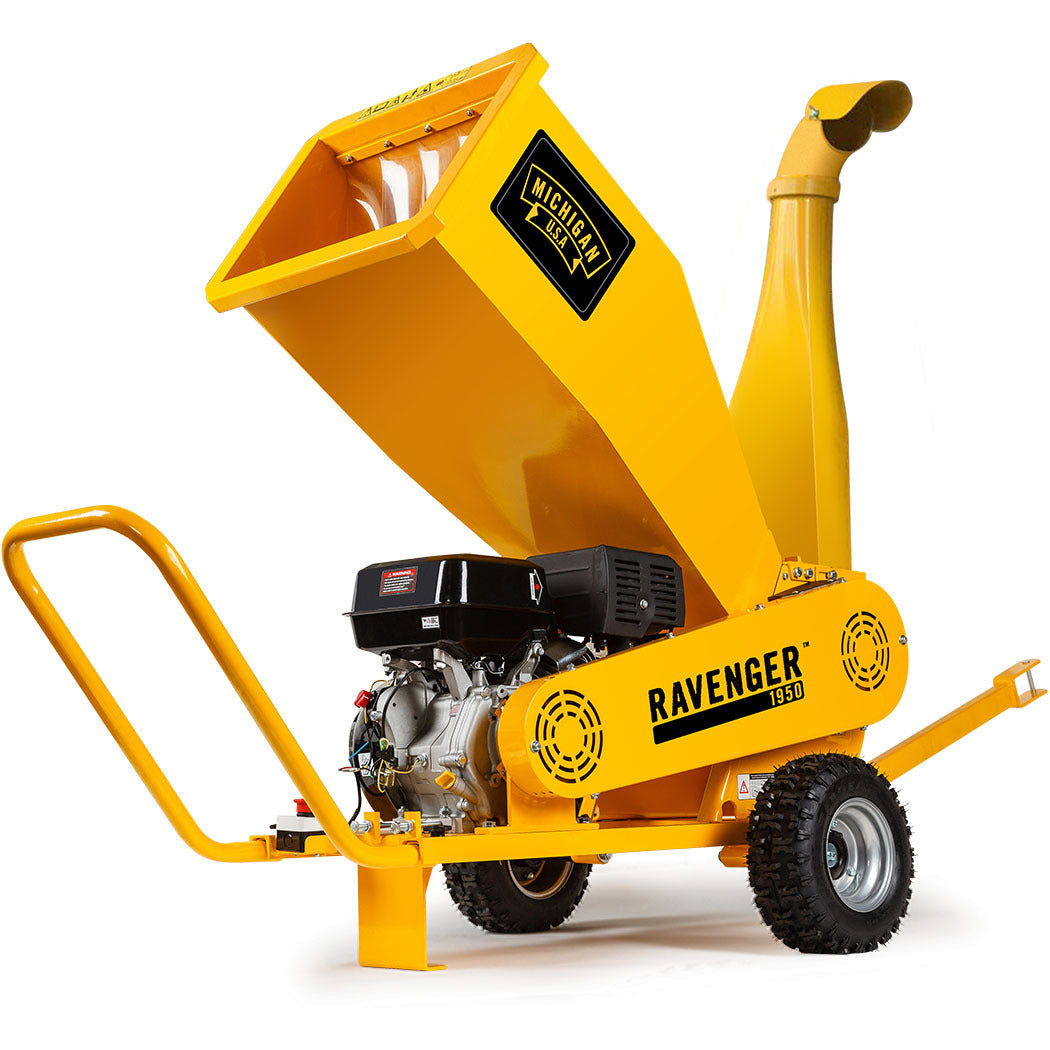 Michigan 18Hp Wood Chipper Garden Shredder Mulcher Tree Petrol Commercial Branch