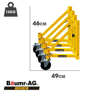 Baumr Ag Outrigger Wheel Set For Adjustable Mobile Scaffolding 4Pc