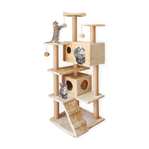 Floofi 150Cm Plush Cat Condo Tree Beige