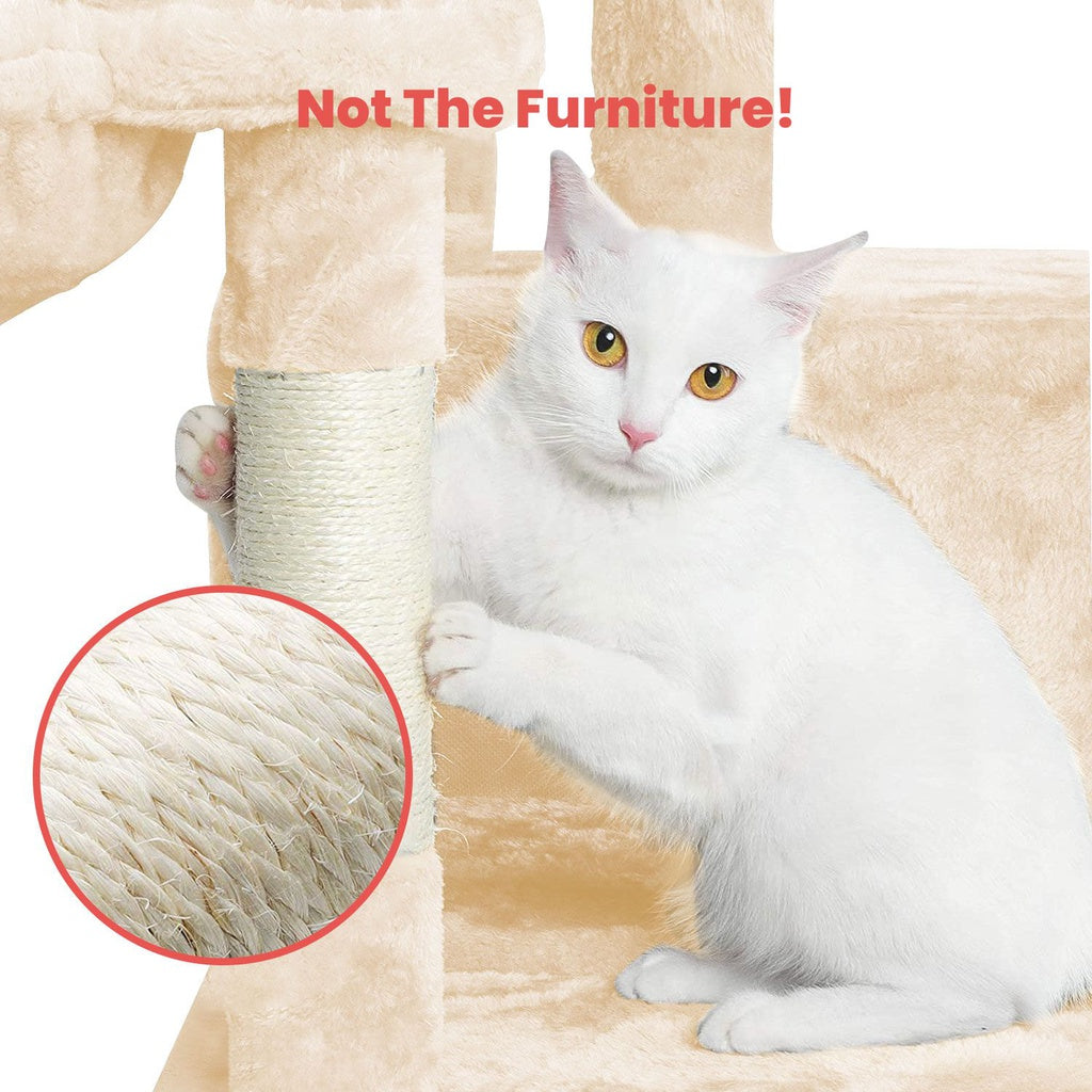 Floofi 150Cm Plush Cat Condo Tree Beige