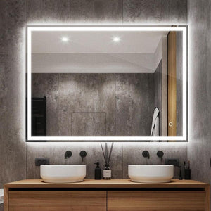 Gominimo Led Mirror With Bluetooth Speaker 800Mm Rectangle