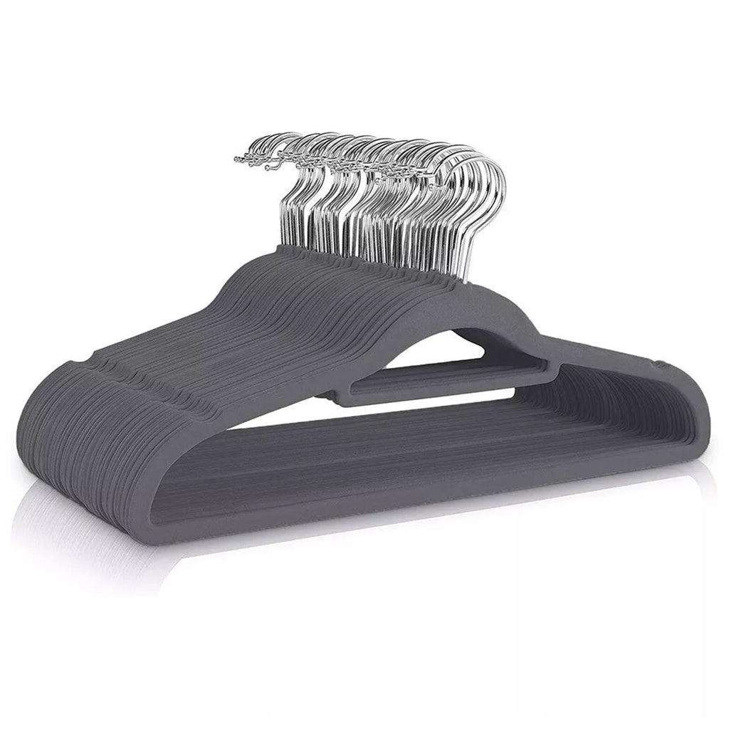 Gominimo 30 Pack Of Non Slip Velvet Suit Hangers With Tie Organisers