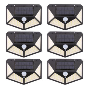 Noveden 6 Packs Solar Led Lights With 3 Modes (Black)