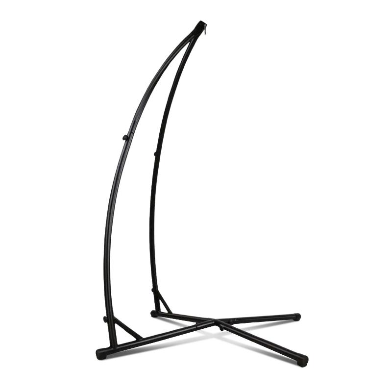 Noveden Hammock Chair Stand For Hanging Air Porch Swing (Black)