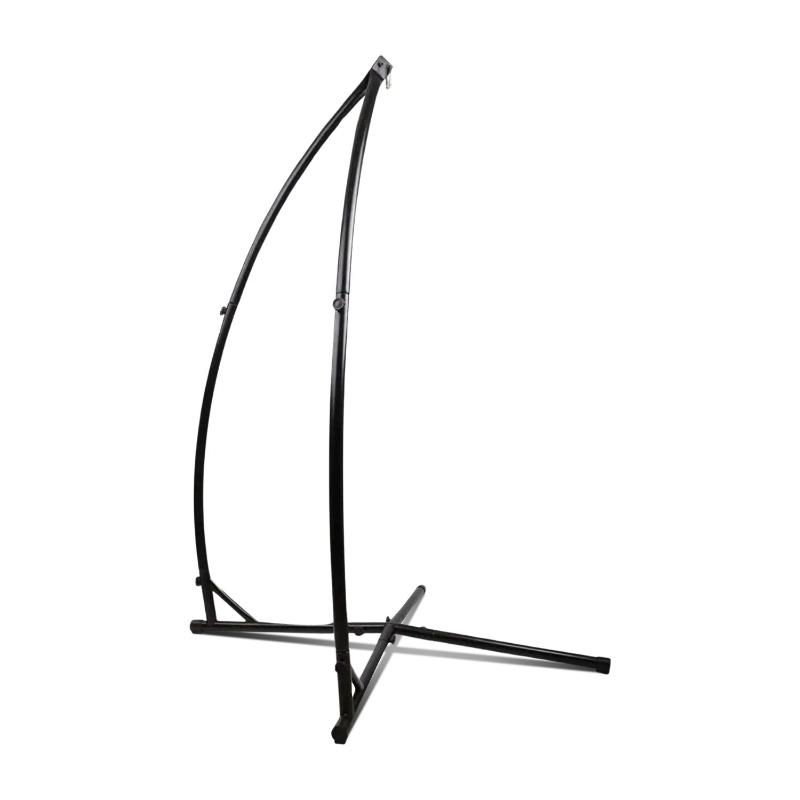 Noveden Hammock Chair Stand For Hanging Air Porch Swing (Black)