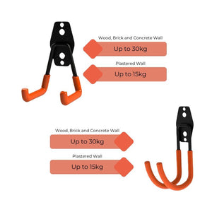 Rynomate 16 Pack Garage Hooks Heavy Duty (Orange)