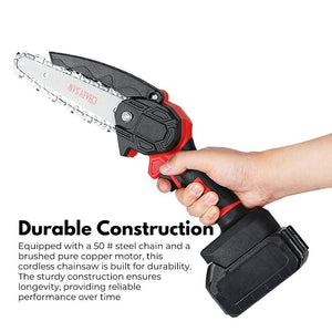 Rynomate Mini Handheld 6 Inch Cordless Electric Chainsaw