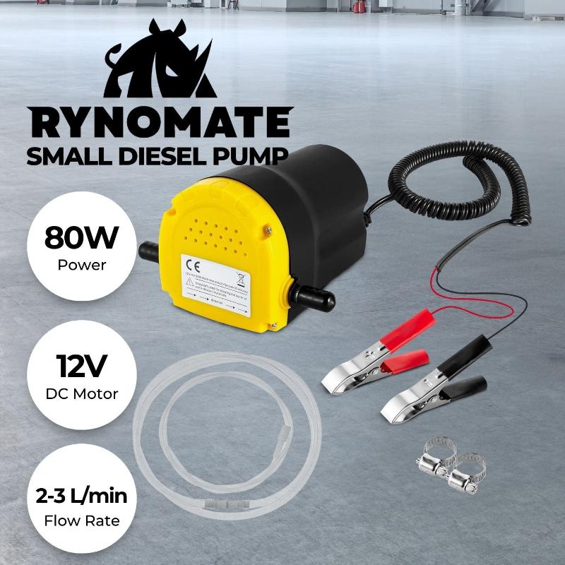 Rynomate 12V Portable Small Transfer Pump For Gear Oil Lubricant And Edible (2 3L/Min)