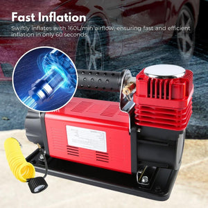 Rynomate 540W Car Air Compressor For Tires (Red)