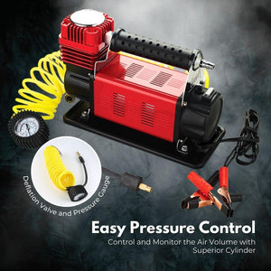 Rynomate 540W Car Air Compressor For Tires (Red)