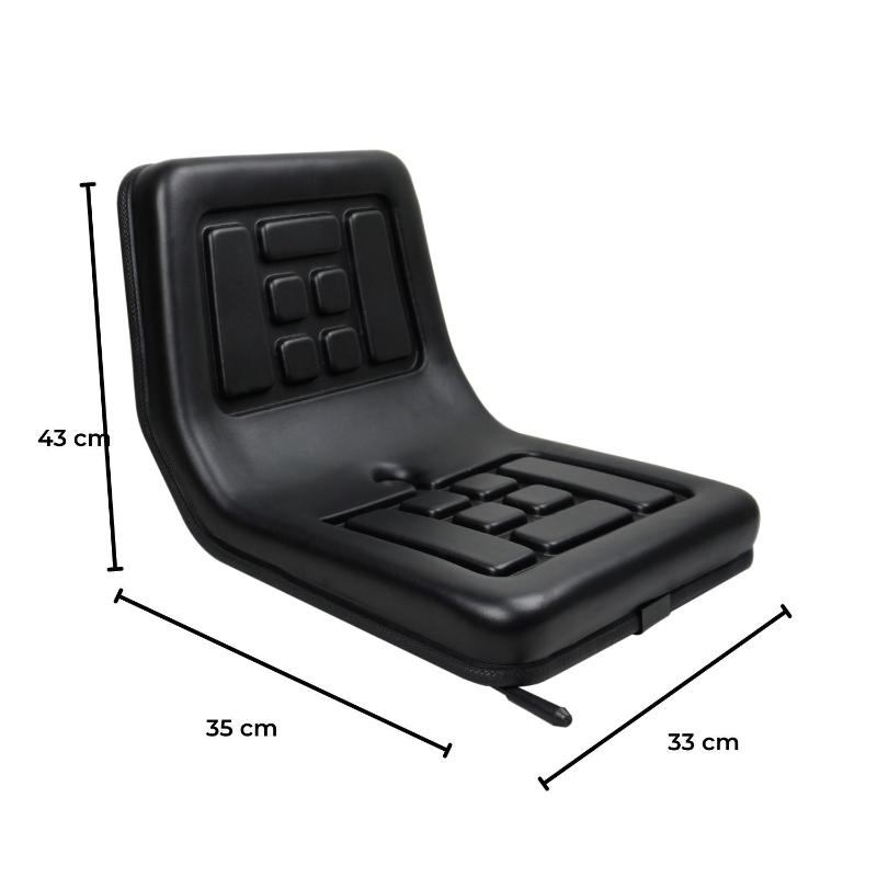 Rynomate Universal Tractor Seat With Easy Adjustment (Black)