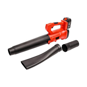 Rynomate 18V Cordless Leaf Blower With Lithium Battery And Charger Kit (Red Black)