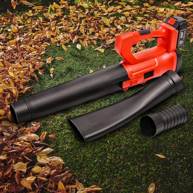 Rynomate 18V Cordless Leaf Blower With Lithium Battery And Charger Kit (Red Black)