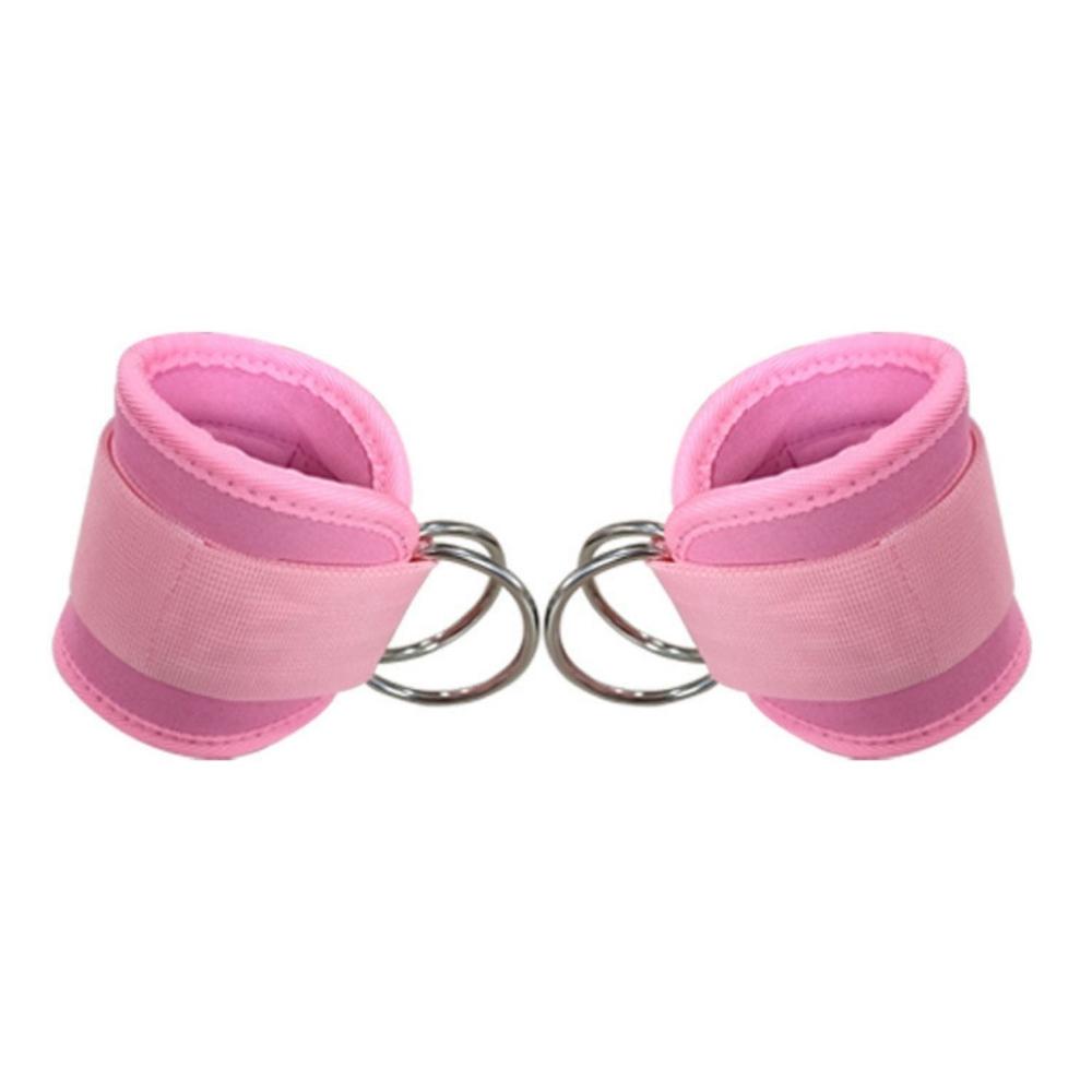 Barbell Squat Pad Set 2 Safety Straps 3 Hip Resistance Bands Lifting And Bag Pink