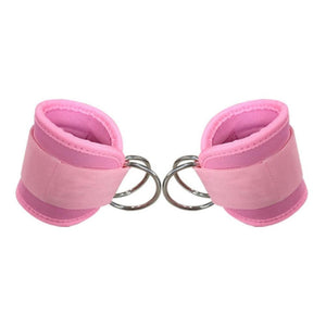 Barbell Squat Pad Set 2 Safety Straps 3 Hip Resistance Bands Lifting And Bag Pink