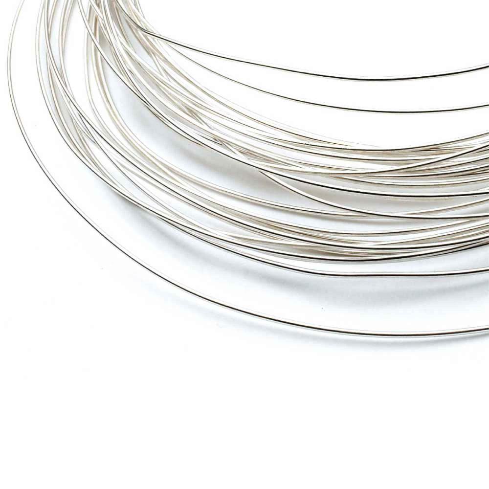 1M Sterling Silver 0.8Mm Soft Round Wire Rod 20 Gauge Jewellery Bead