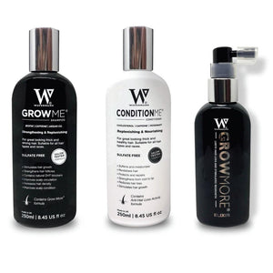 Watermans Grow Me Shampoo Conditioner Elixir Pack Full Hair Growth Anti Loss Kit