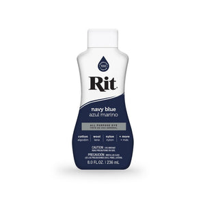 236Ml Navy Blue Fabric Dye Rit Clothes All Purpose Liquid Tie Colours