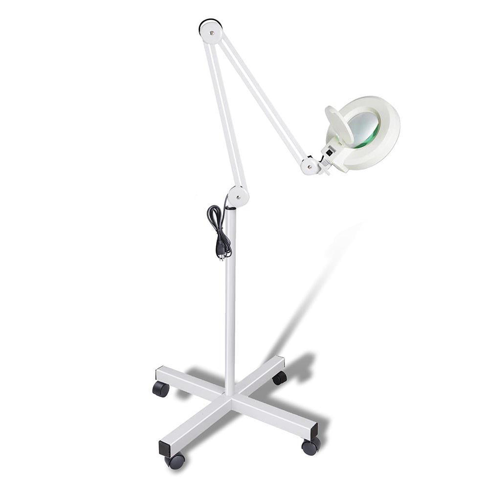 Ellie & Ruby 5X Magnifying Lamp Fluorescent Salon Light Glass Beauty Floor Stand Magnifier