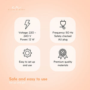 Ellie & Ruby 5X Magnifying Lamp Fluorescent Salon Light Glass Beauty Floor Stand Magnifier