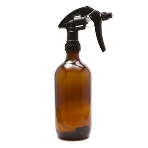 25X 500Ml Amber Glass Spray Bottle Trigger Refillable Oil Dispenser