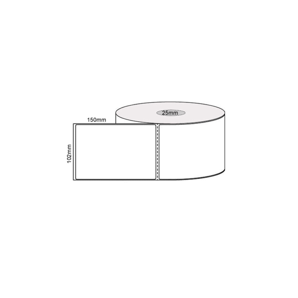 13X Rolls 400 Label Stickers 102X150mm Direct Thermal White Shipping Labels