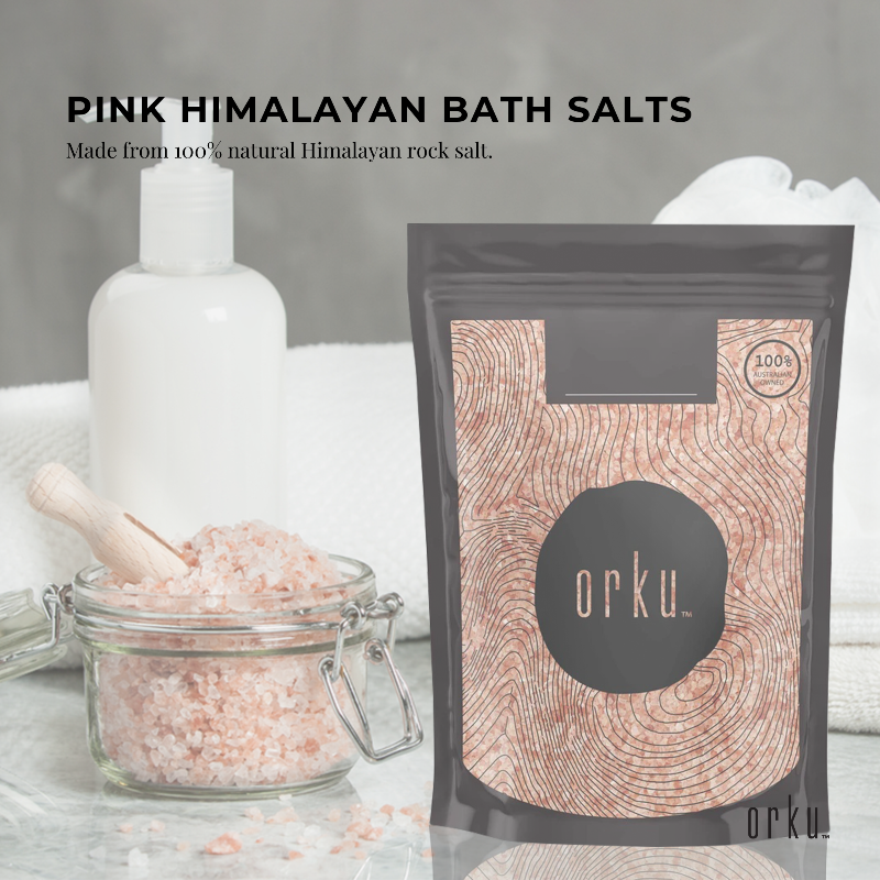 200G Pink Himalayan Bath Salts Natural Crystal Rocks Spa Therapy Body Scrub