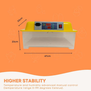 Electric 24 Egg Incubator + Accessories Hatching Eggs Chicken Quail Duck