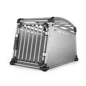 Aluminium Dog Travel Crate 56X65x77cm Medium Pet Car Transport Cage Kennel Box