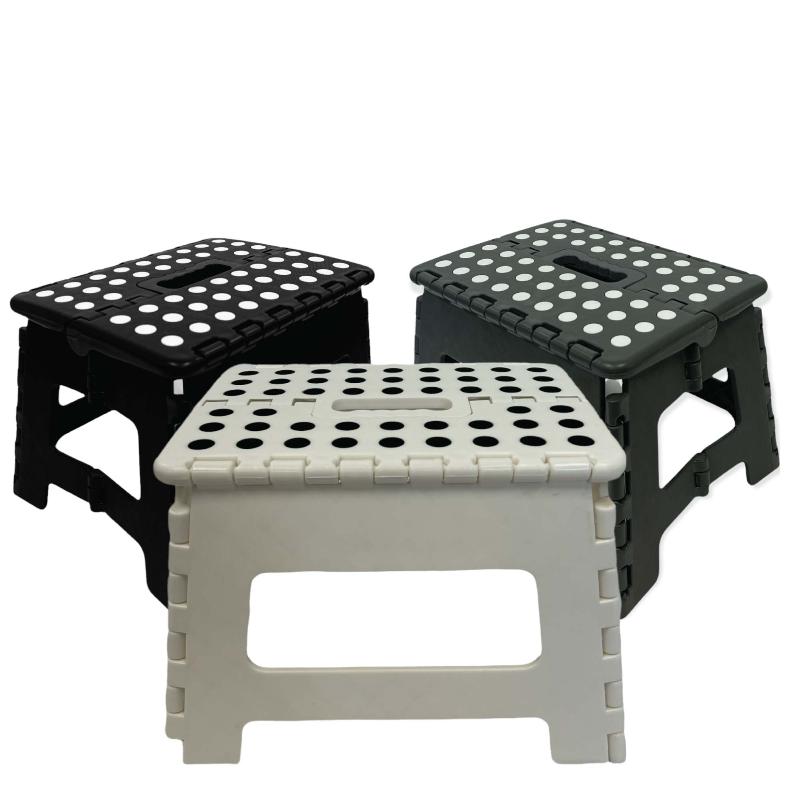 Store More Folding Step Stool 22Cm Portable Plastic Collapsible Up Chair Random Colour