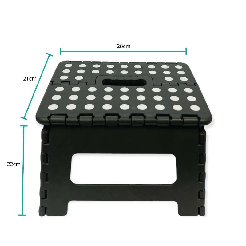 Store More Folding Step Stool 22Cm Portable Plastic Collapsible Up Chair Random Colour