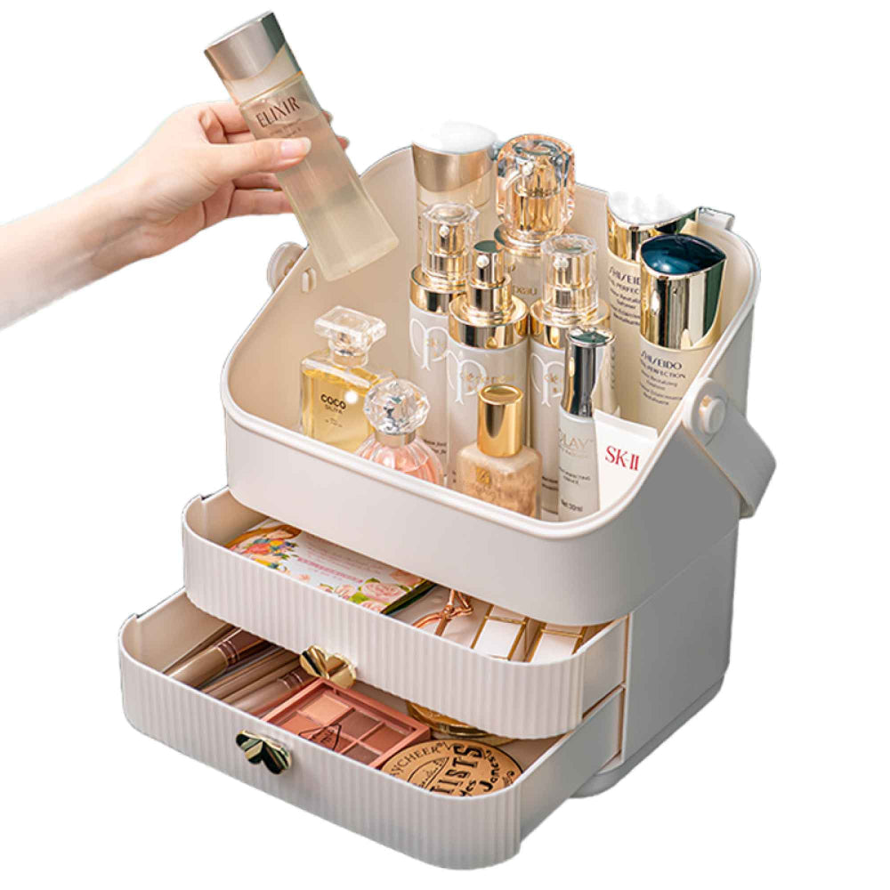 Makeup Display Case Organiser Cosmetic Storage Jewellery Portable Vanity