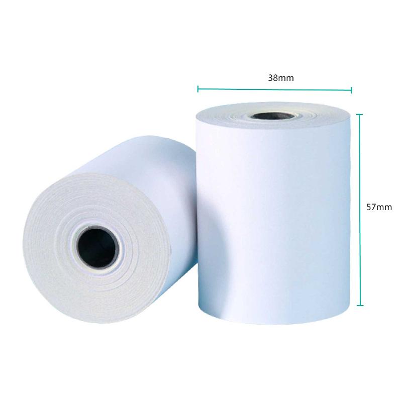 Tooleroo 200X Thermal Paper Rolls 57X38mm 9.5M Register Eftpos Pos Receipt Bulk