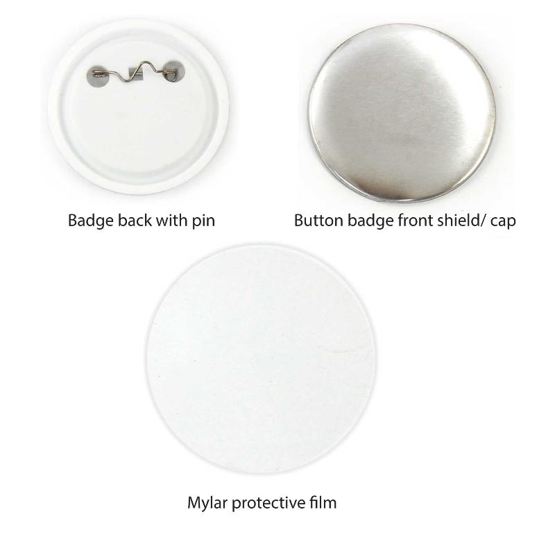 Button Badge 25Mm Mould + 500X Badges Craft Diy Hobby