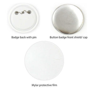 Button Badge 25Mm Mould + 500X Badges Craft Diy Hobby