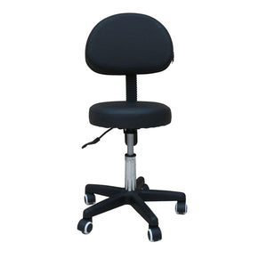 Salon Stool Adjustable Swivel Chair With Back Pedicure Beauty Hairdressing