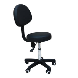 Salon Stool Adjustable Swivel Chair With Back Pedicure Beauty Hairdressing