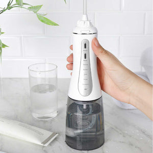 Portable Oral Irrigator 350Ml Rechargeable Water Dental Flosser Teeth Cleaner